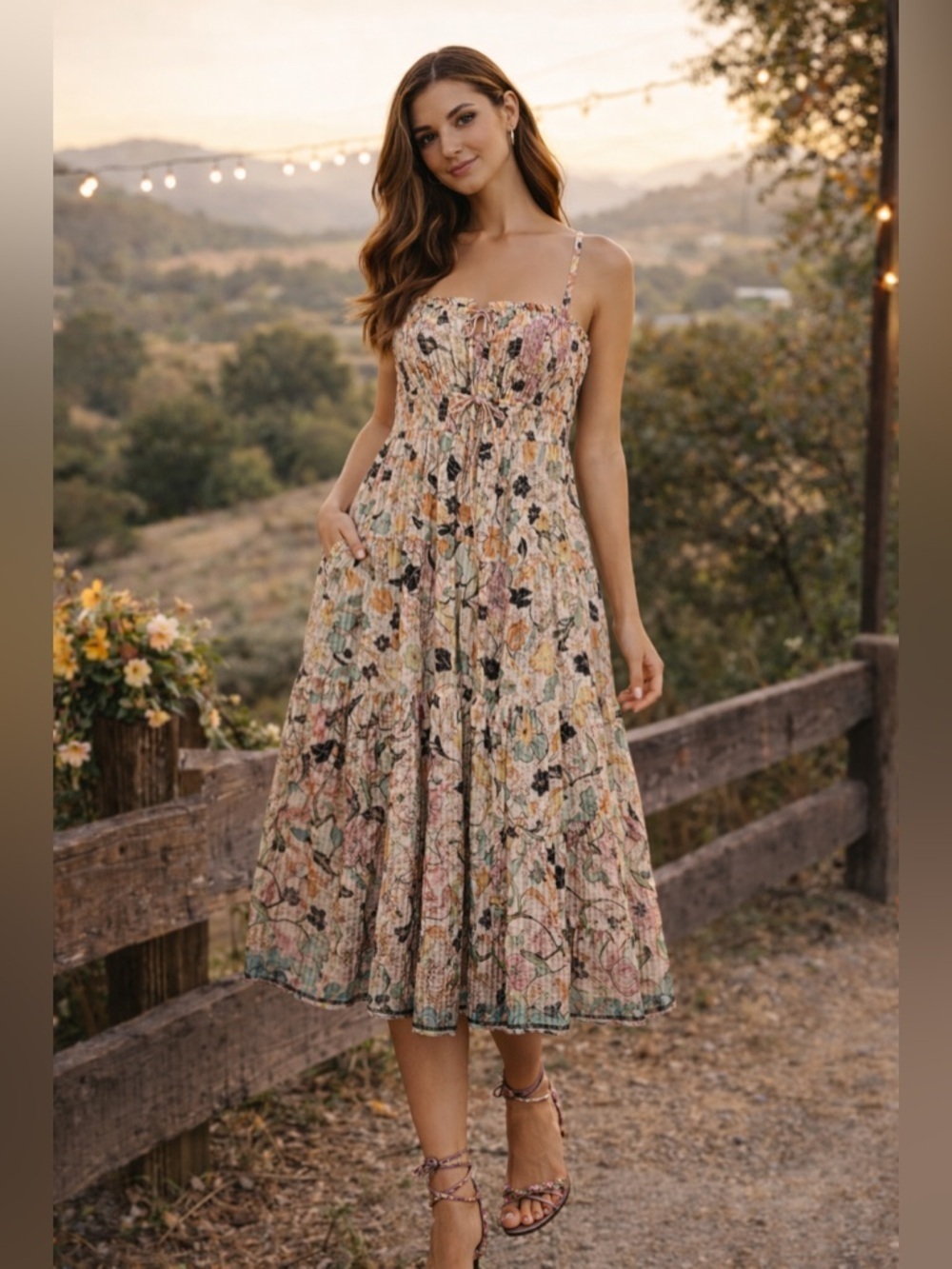 Ulla Johnson Multicolor Floral Dress SZ 0